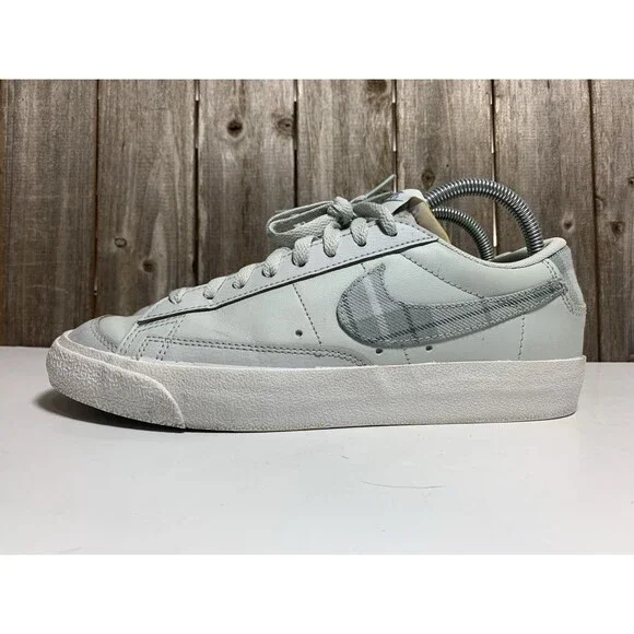 Nike Blazer Low 77 'Grey Tartan' DV0801-001 Men’s Shoe Size 8 - Picture 4 of 9